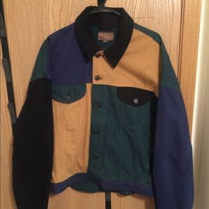 Asos Color Block Denim Jacket